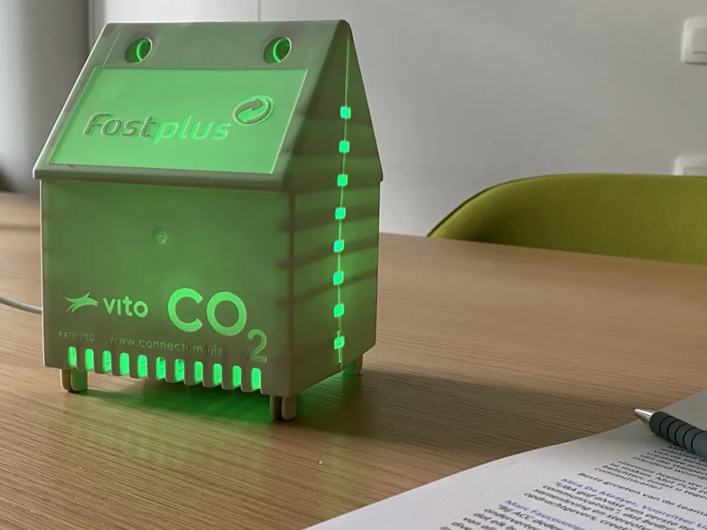 CO2-meters van gerecycleerde botervlootjes