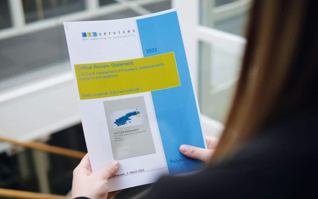 Materiaal-slimme levenscyclusanalyse van Polykemi gecertificeerd door derden