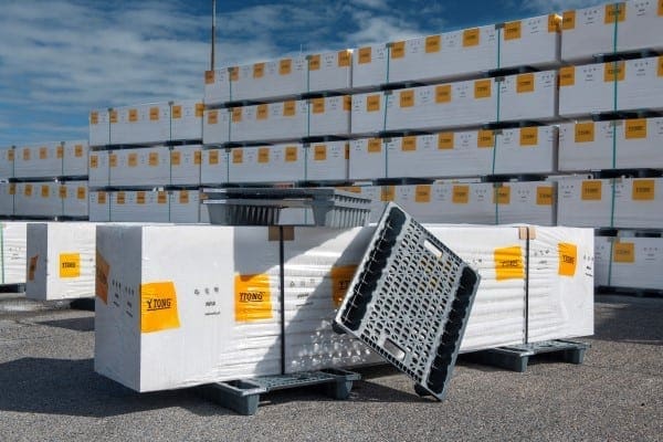 Xella schakelt over op circulaire kunststof pallets en bespaart jaarlijks 70 ton CO2